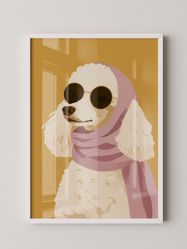 Pudel Sonnenbrille Pastell