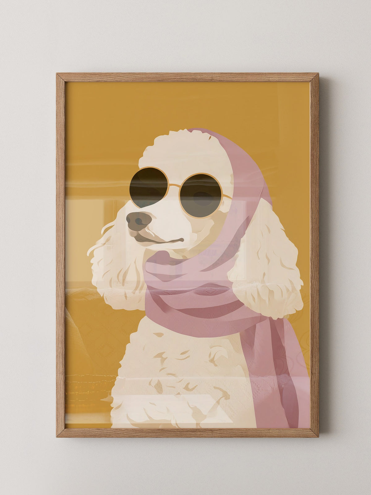 Pudel Sonnenbrille Pastell