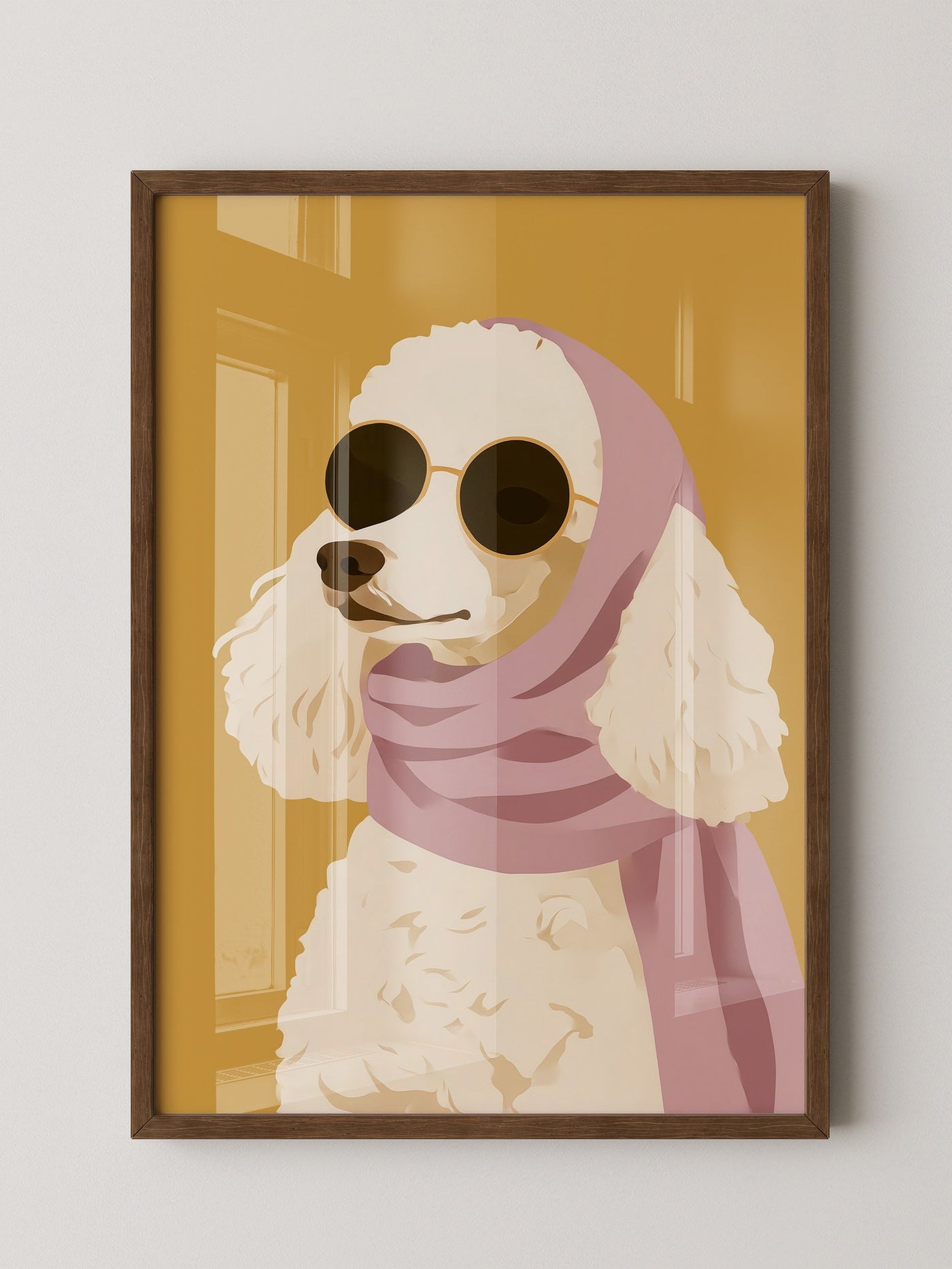Pudel Sonnenbrille Pastell