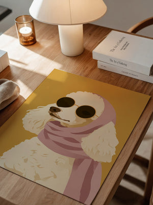 Pudel Sonnenbrille Pastell