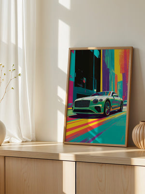Sportwagen Pop Art Farbrausch