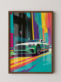 Sportwagen Pop Art Farbrausch