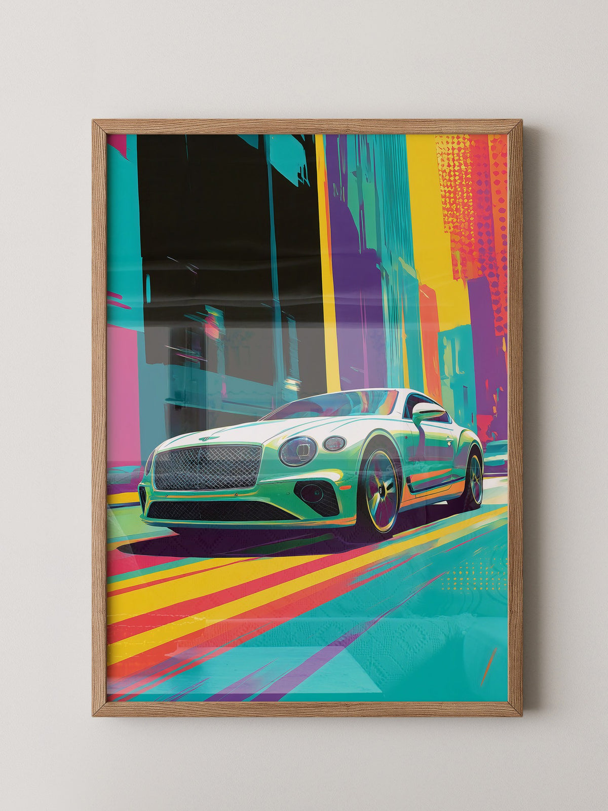 Sportwagen Pop Art Farbrausch