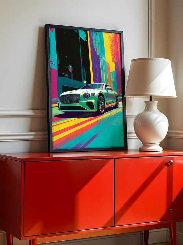 Sportwagen Pop Art Farbrausch