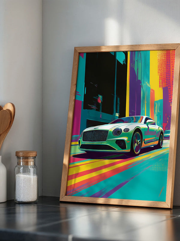Sportwagen Pop Art Farbrausch