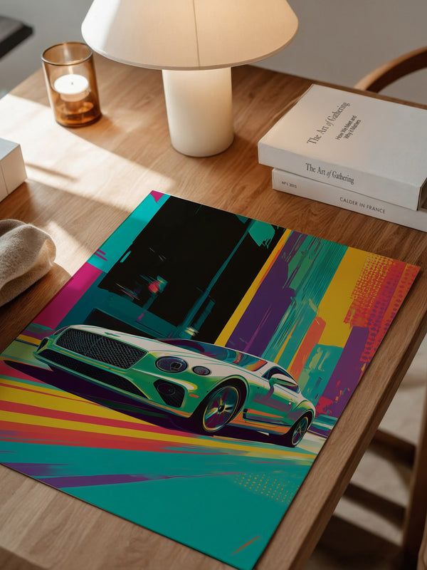 Sportwagen Pop Art Farbrausch