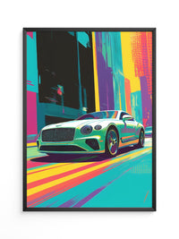 Sportwagen Pop Art Farbrausch