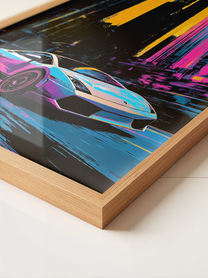 Sportwagen Neon Stadtfarben