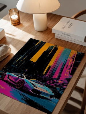 Sportwagen Neon Stadtfarben