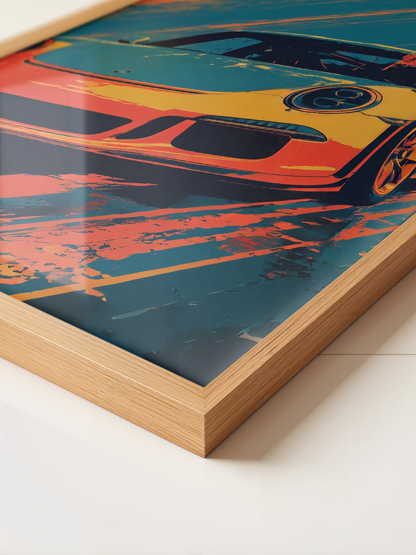 Porsche Sportwagen Pop-Art