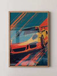 Porsche Sportwagen Pop-Art