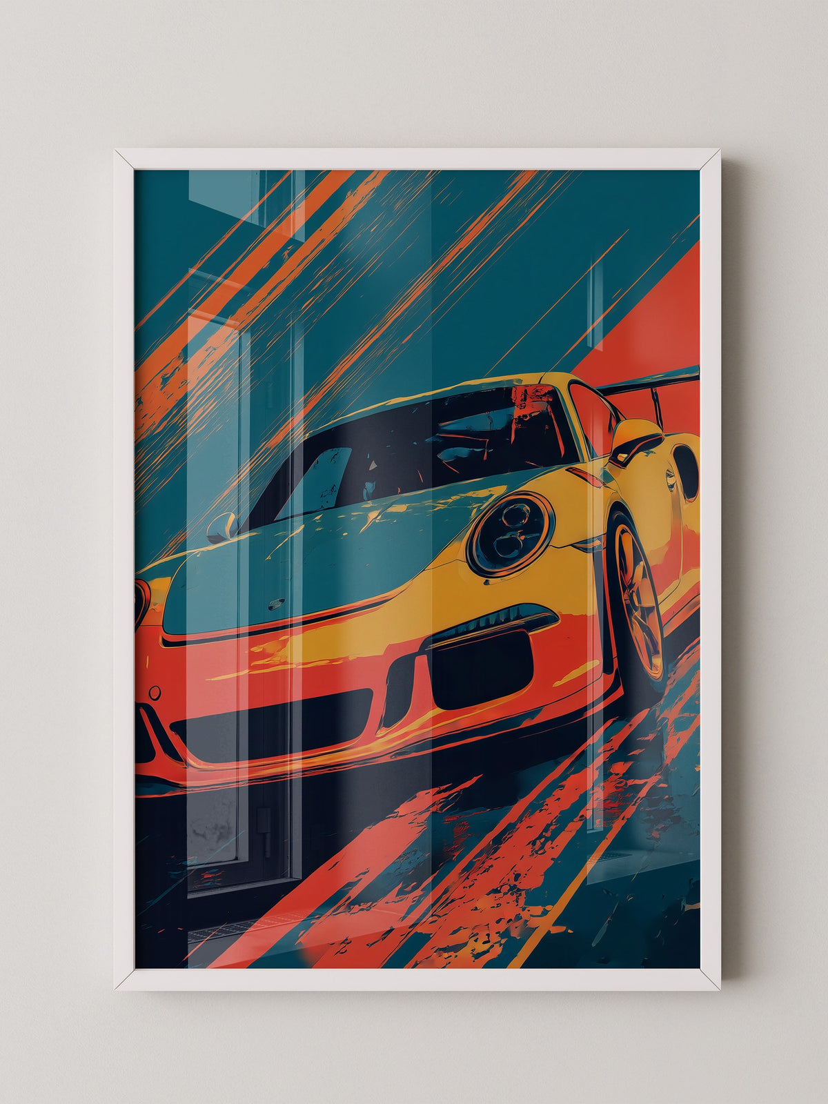 Porsche Sportwagen Pop-Art