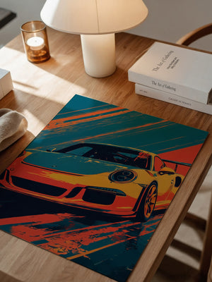 Porsche Sportwagen Pop-Art