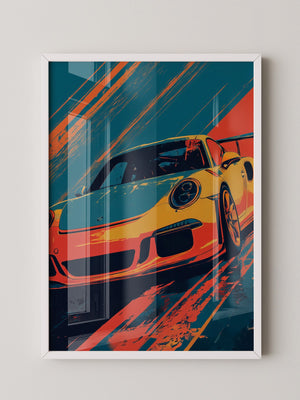 Porsche Sportwagen Pop-Art