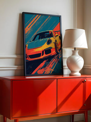 Porsche Sportwagen Pop-Art