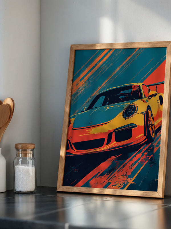 Porsche Sportwagen Pop-Art