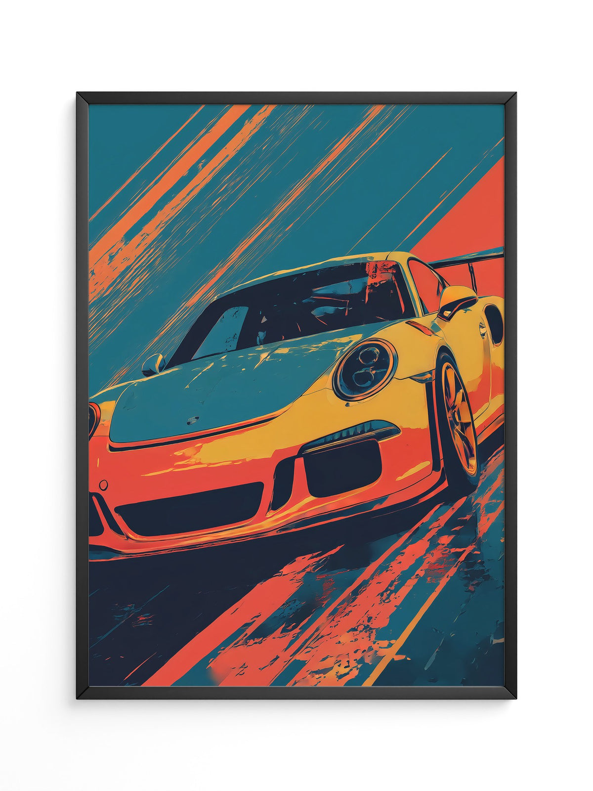 Porsche Sportwagen Pop-Art
