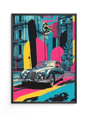 Klassiker Auto Retro Pop-Art