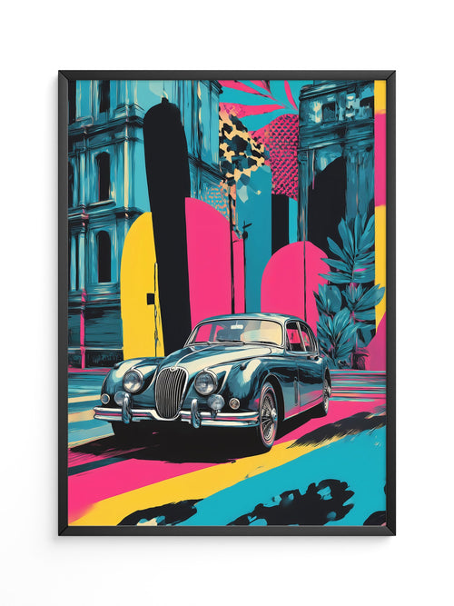 Klassiker Auto Retro Pop-Art