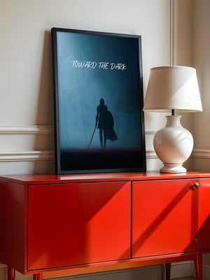 Krieger Silhouette Nebelstimmung