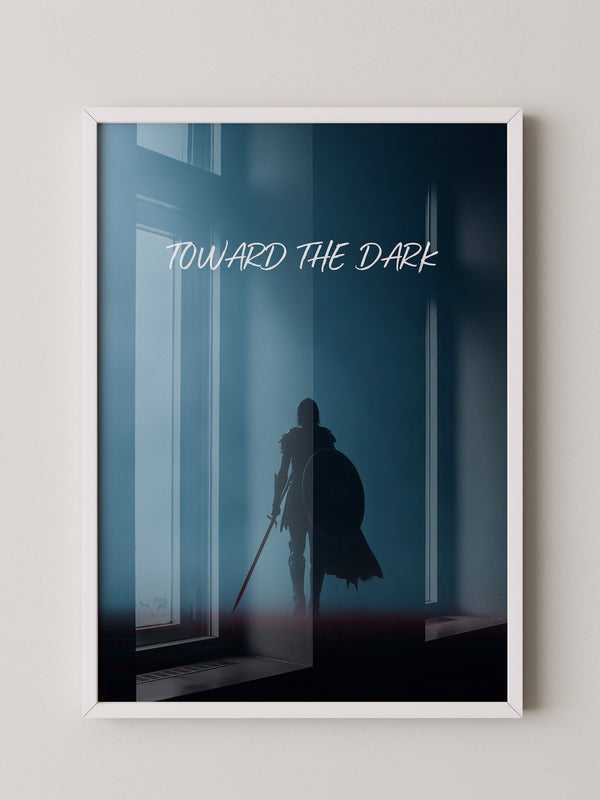 Krieger Silhouette Nebelstimmung