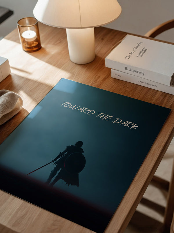 Krieger Silhouette Nebelstimmung