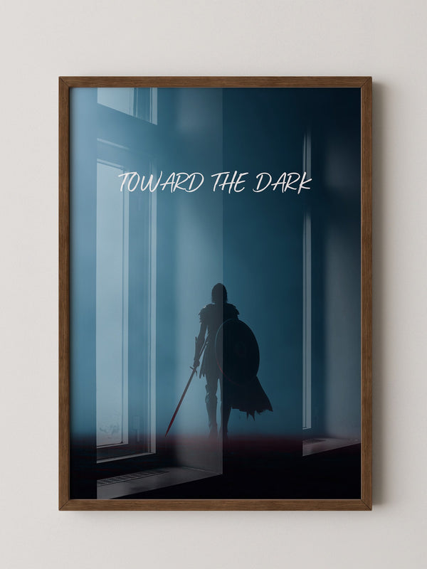 Krieger Silhouette Nebelstimmung