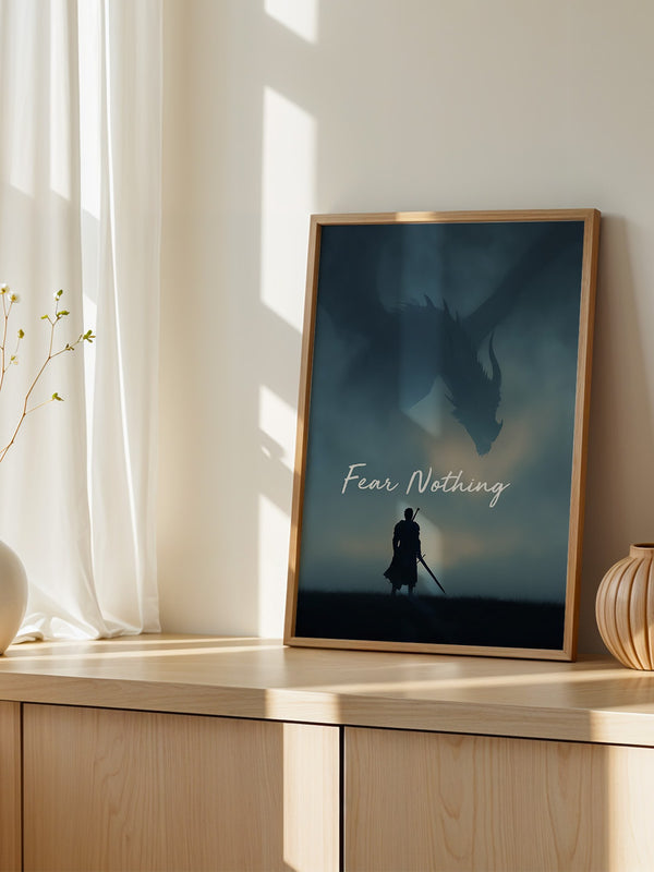 Drachen Silhouette Nebelstimmung