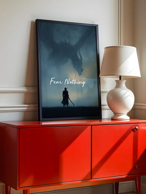 Drachen Silhouette Nebelstimmung