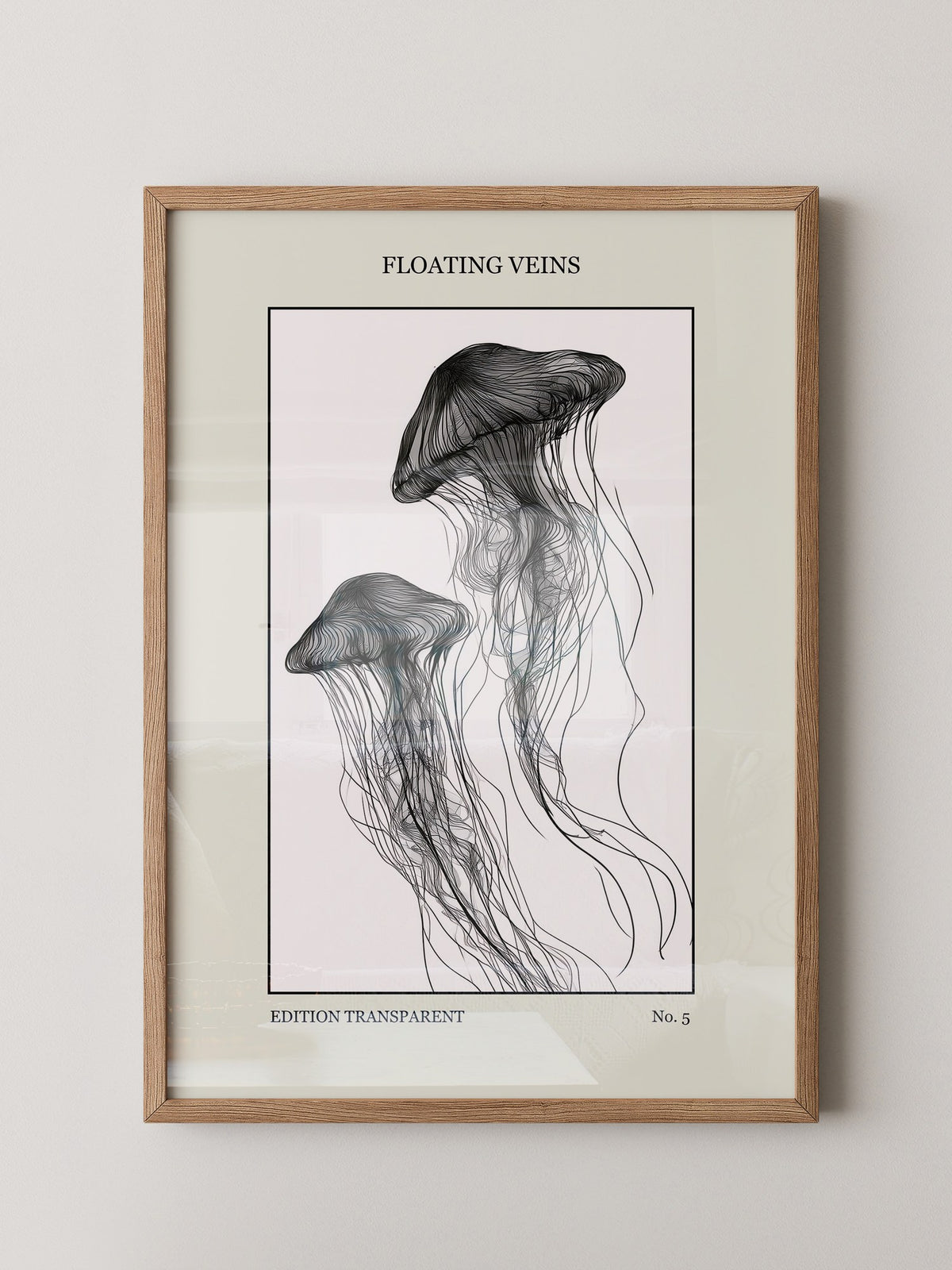 Medusen Linien Schwarz-Weiß