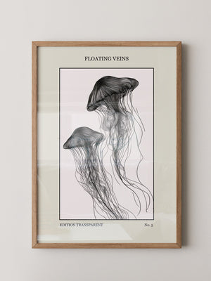 Medusen Linien Schwarz-Weiß