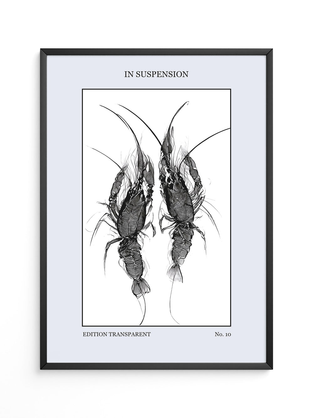 Krebse Schwarzweiß Zeichnung