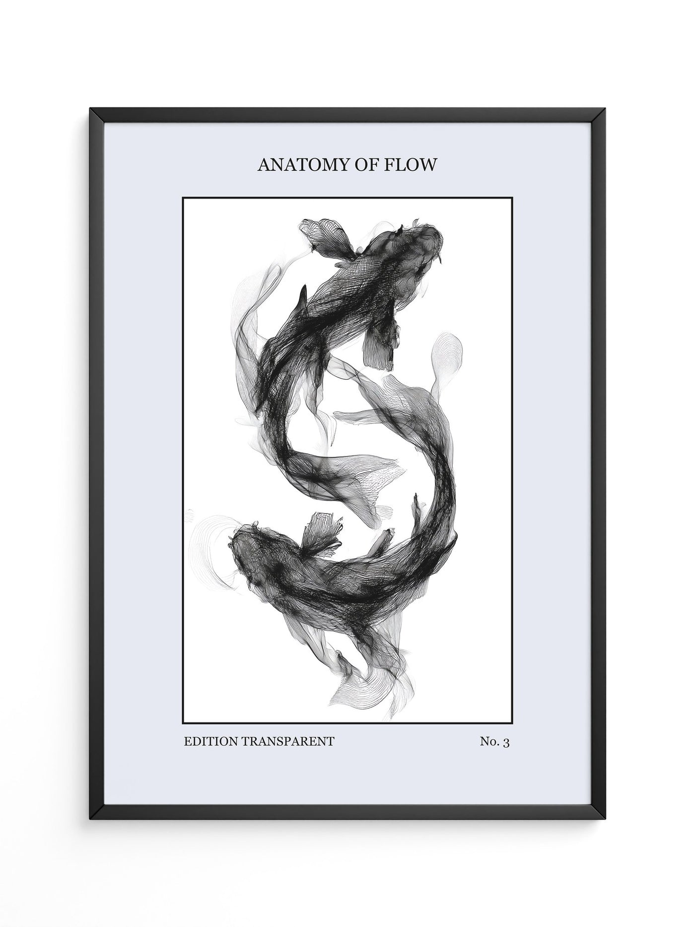 Transparenter Fischfluss