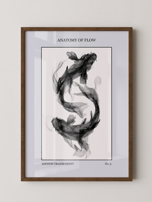Transparenter Fischfluss