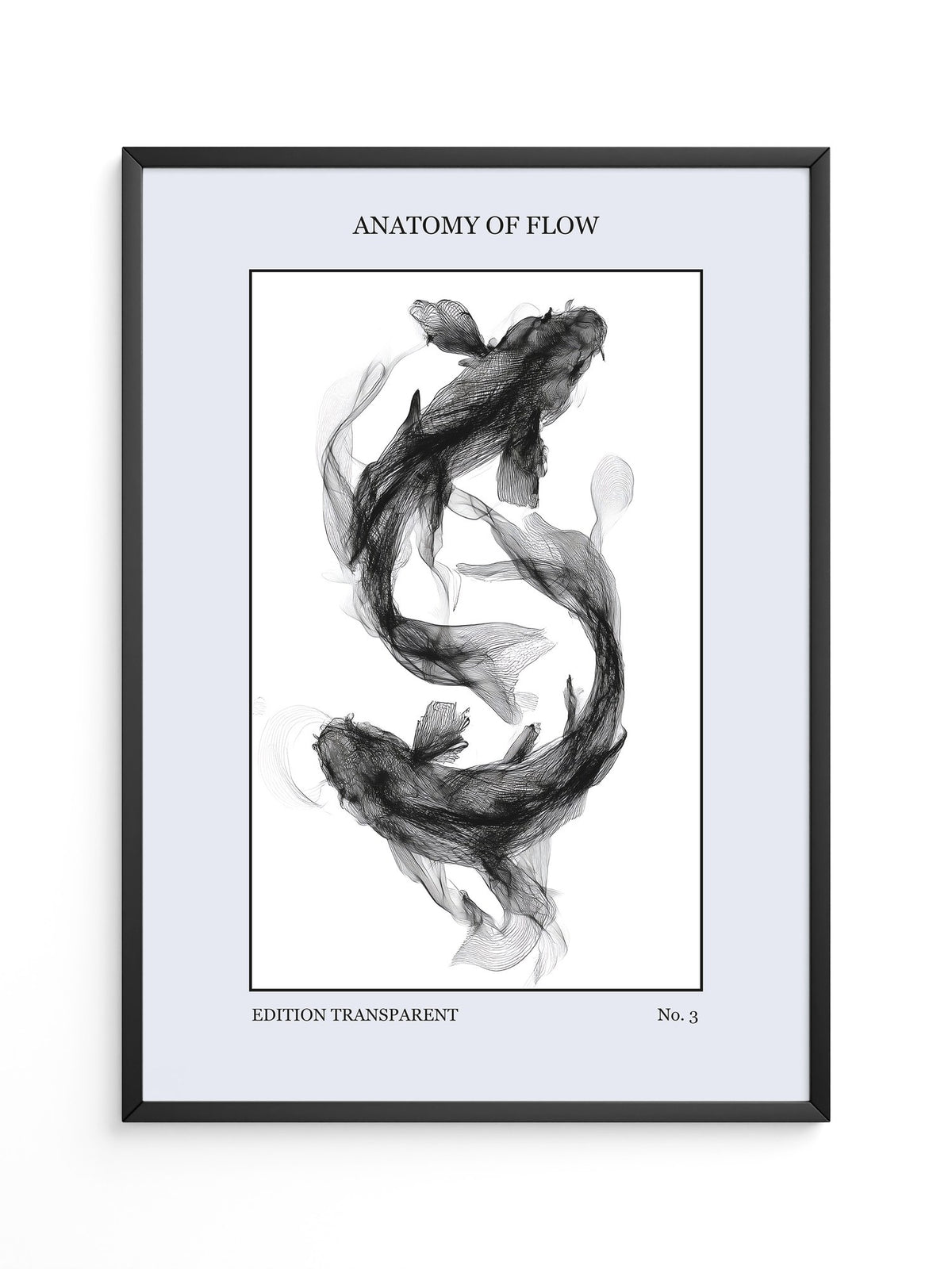 Transparenter Fischfluss