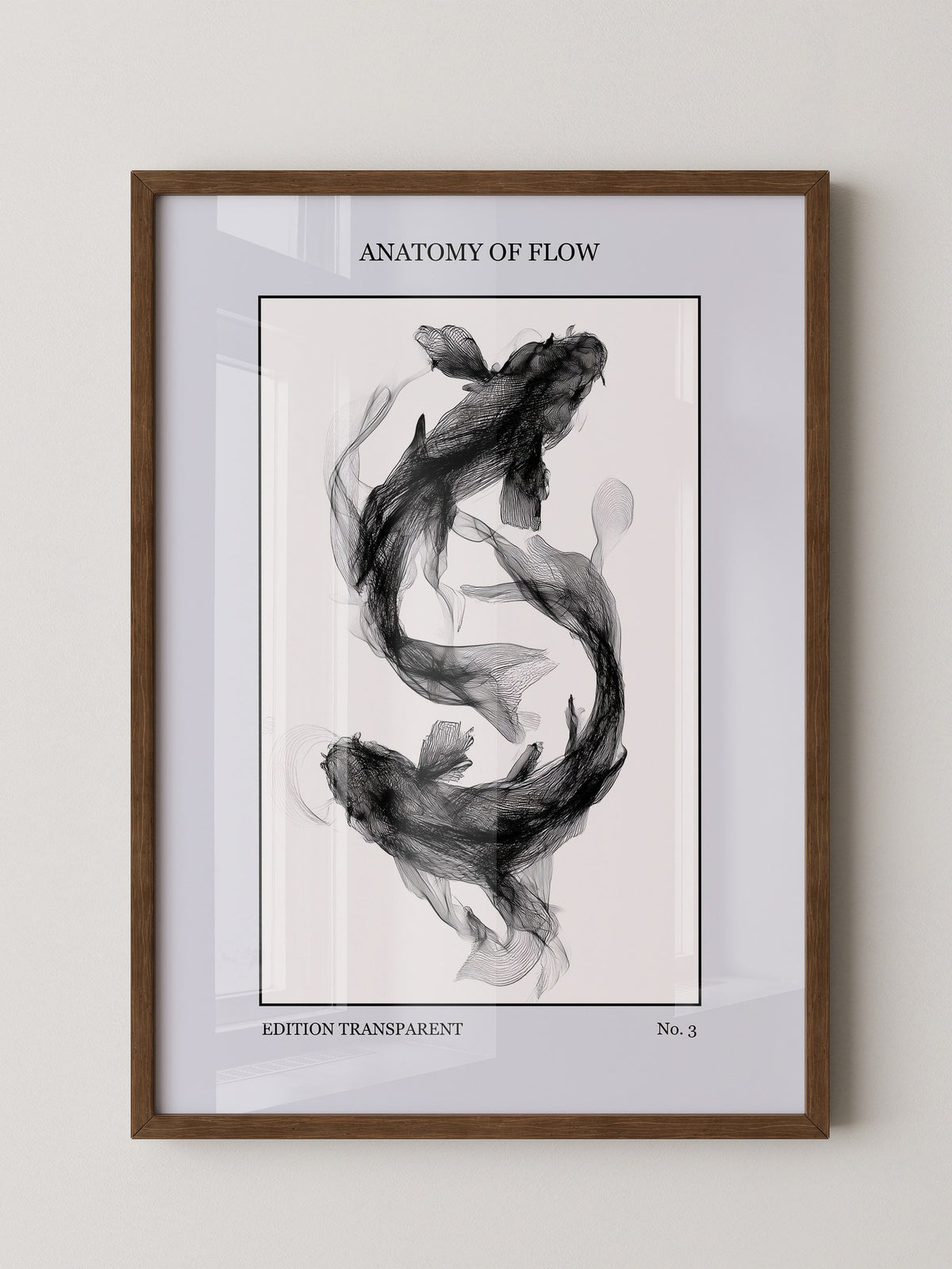 Transparenter Fischfluss
