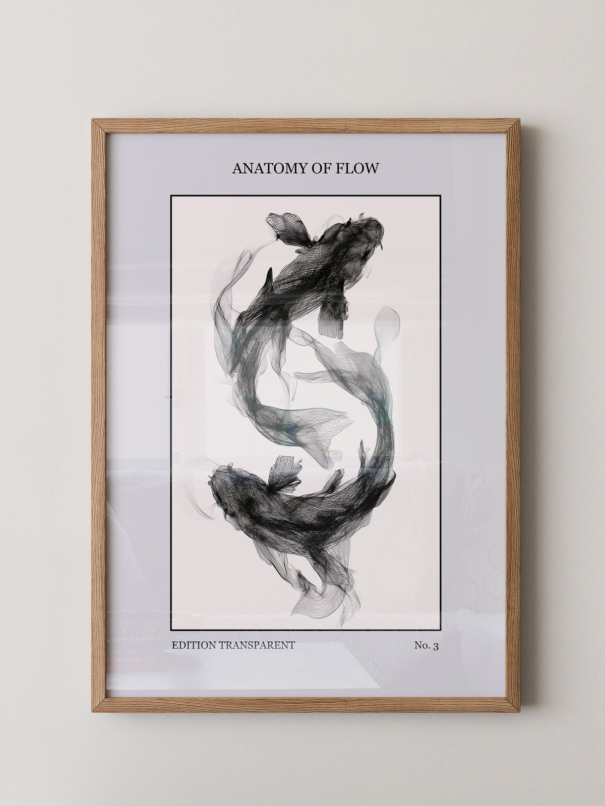 Transparenter Fischfluss