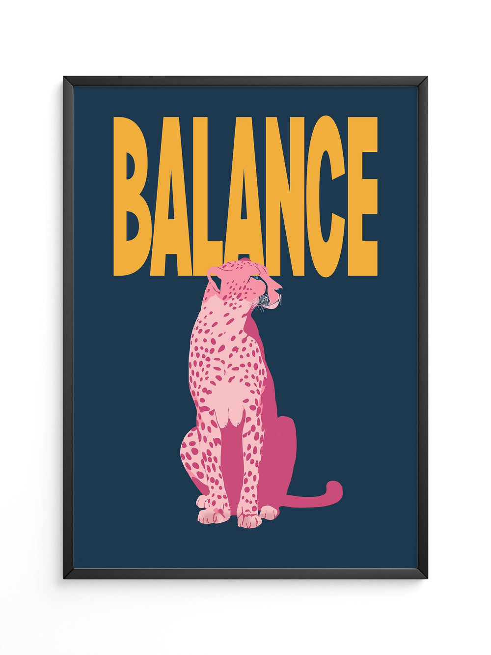 Rosa Gepard Balance Grafik