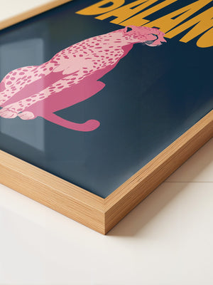 Rosa Gepard Balance Grafik