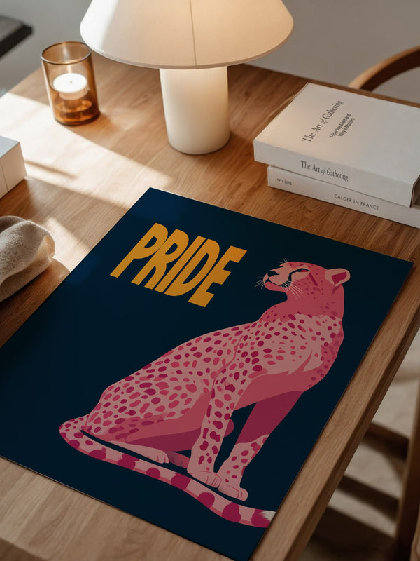 Leopard Rosa Illustration