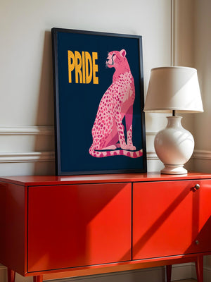 Leopard Rosa Illustration