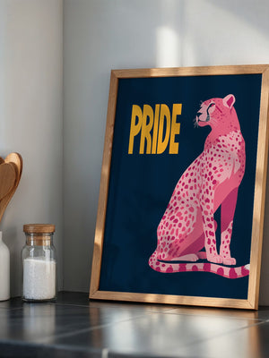 Leopard Rosa Illustration