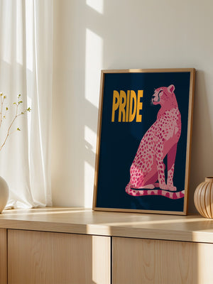 Leopard Rosa Illustration