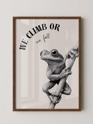 Frosch Kletterer Schwarzweiß Punkte