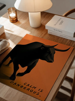 Bulle kräftig Orange Hintergrund