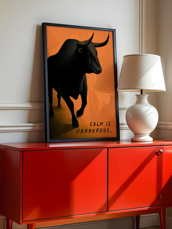 Bulle kräftig Orange Hintergrund