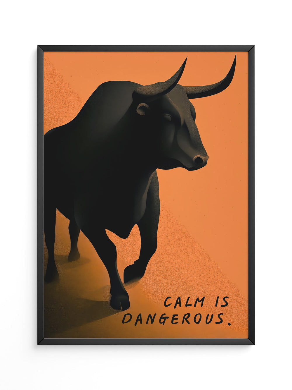 Bulle kräftig Orange Hintergrund