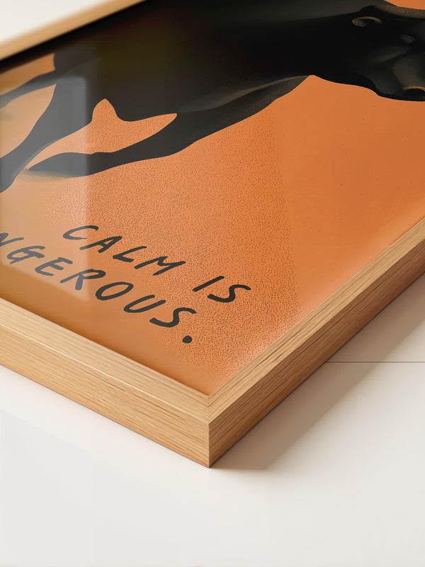 Bulle kräftig Orange Hintergrund