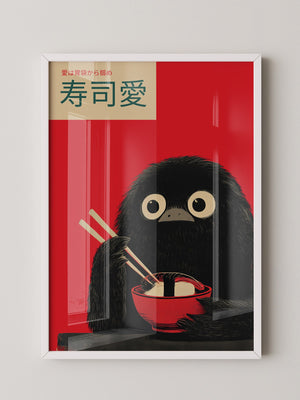 Kawaii Vogel Sushi Rot