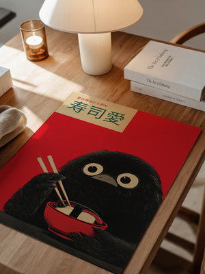 Kawaii Vogel Sushi Rot